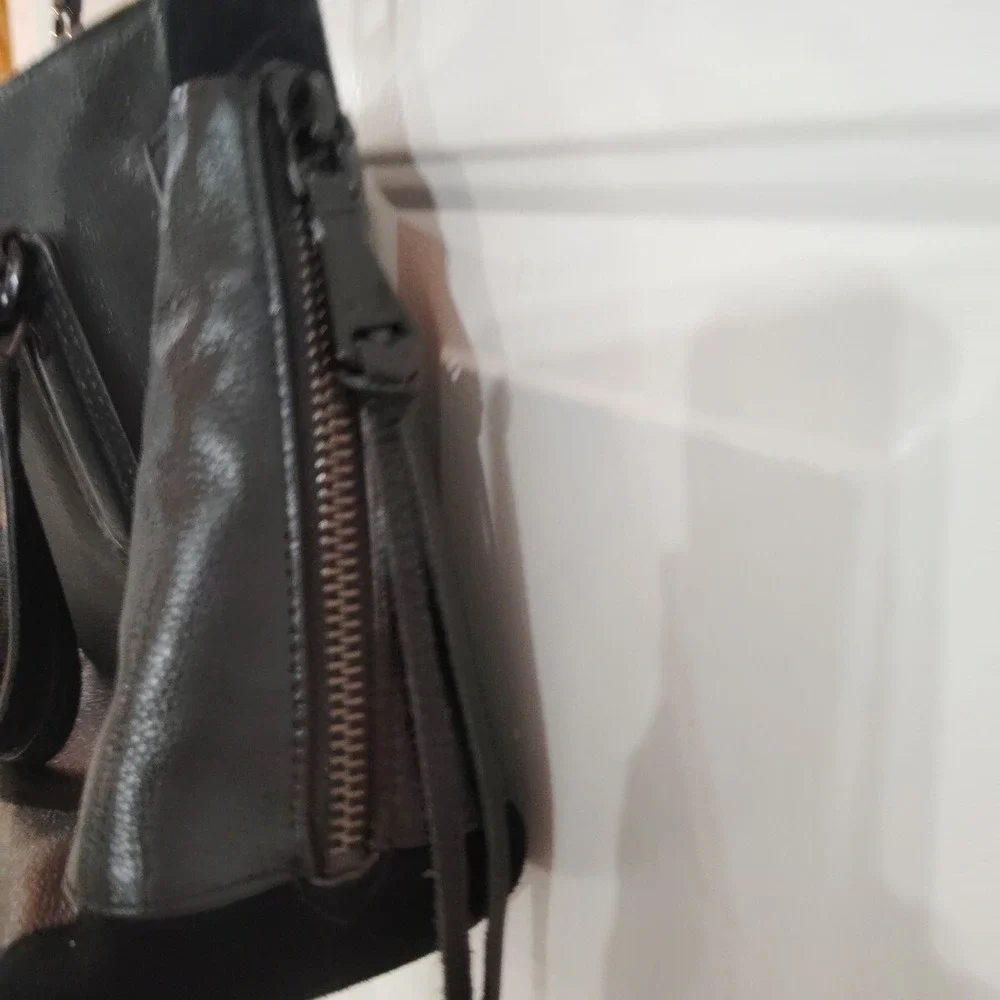 Aimee Kestenberg Lennox Satchel in Black Leather Handbag